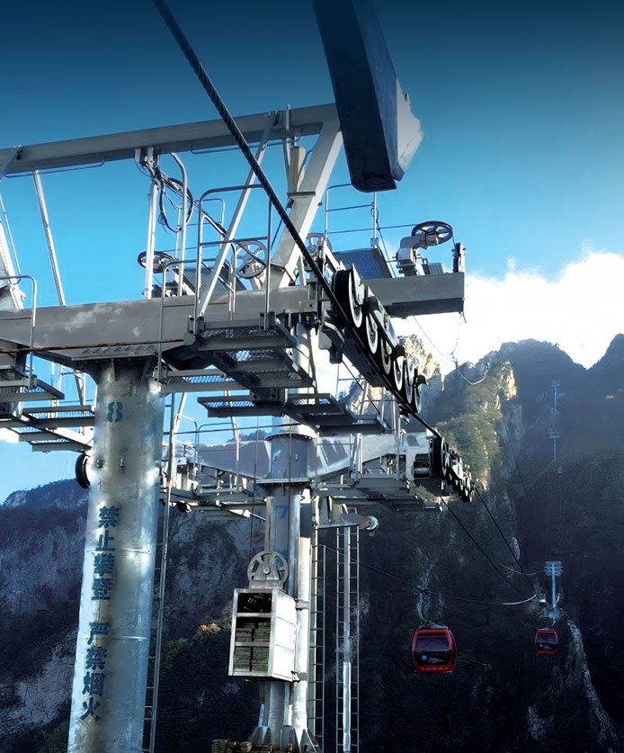 Mono-cable detachable grip ropeway