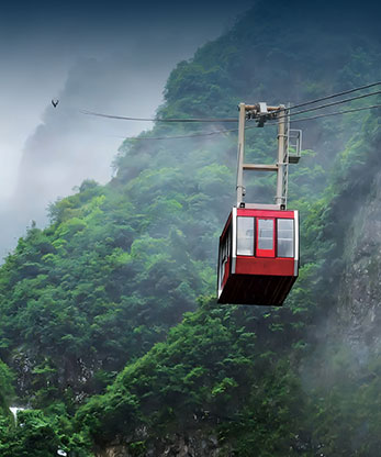 Mono-cable pulsating ropeway